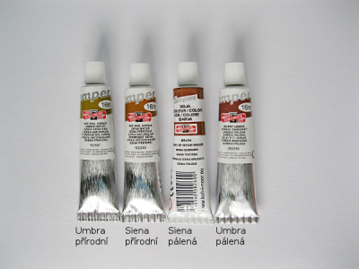 Tempera Koh-i-noor 16ml - hnědé odstíny