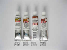 Koh-i-noor  Tempera Koh-i-noor 16ml - hnědé odstíny - Siena přírodní