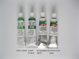 Koh-i-noor  Tempera Koh-i-noor 16ml - zelené odstíny - Smaragdová zeleň