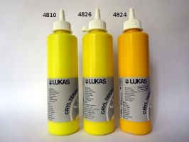 Akrylová barva Lukas 500ml - Kadmium žluté