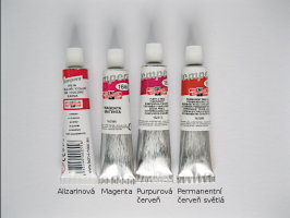 Koh-i-noor  Tempera Koh-i-noor 16ml - červené odstíny - Purpurová červeň