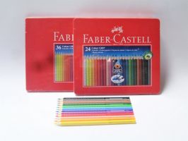 Faber-Castell  Akvarelové pastelky Faber-Castell Colour Grip - Colour Grip 24ks